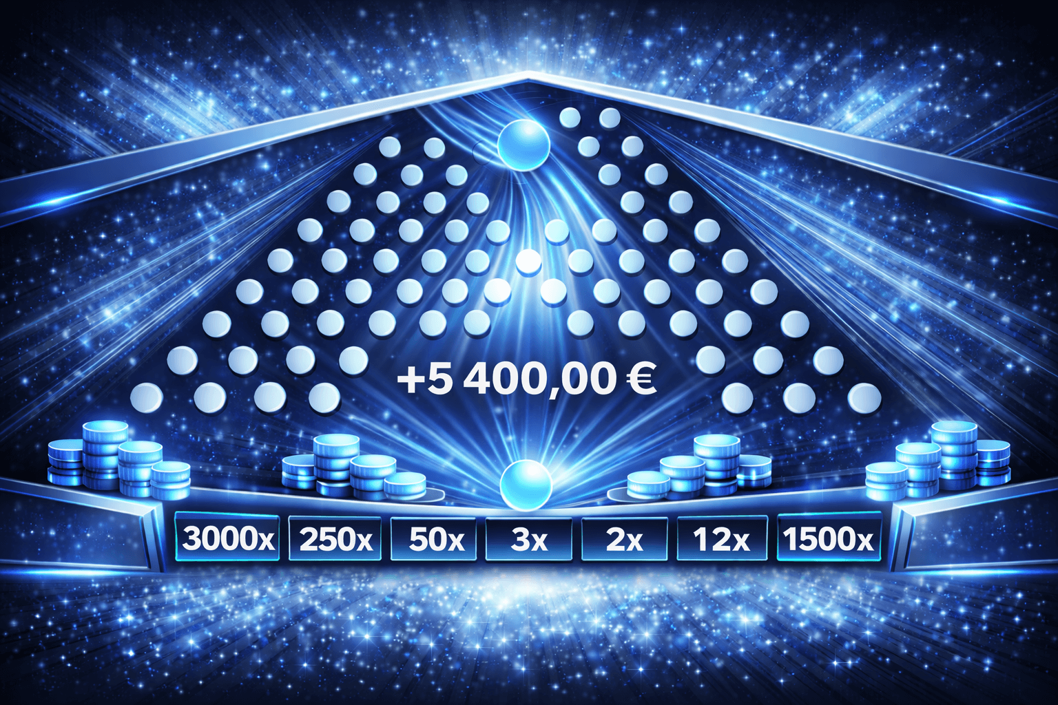 Tableau des Multiplicateurs Plinko : Lignes 8 &agrave; 16, Risque Faible / Moyen / &Eacute;lev&eacute;